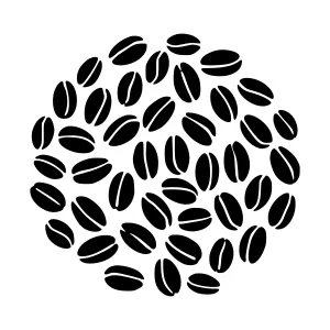 Coffee Bean Vector Illustration - Minimalist Design