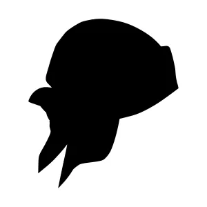 Black Bandana Silhouette Vector