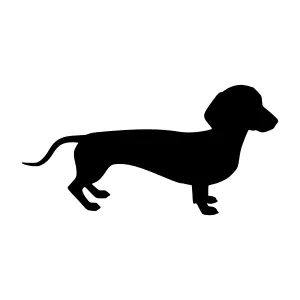 Dachshund Silhouette Vector Illustration