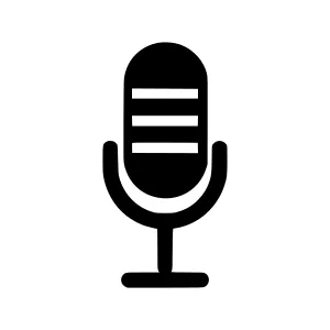 Microphone Icon - Simple Vector Illustration
