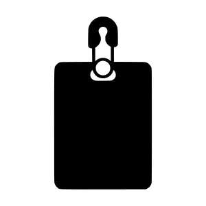 Black Clipboard Icon - Simple Outline Design