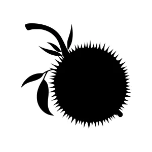 Black Sunflower Silhouette Vector Illustration