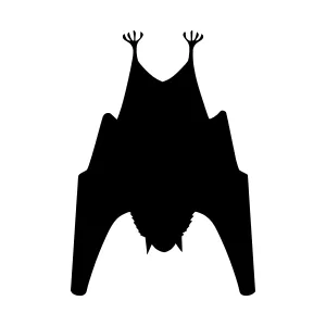Bat Silhouette Vector Graphic