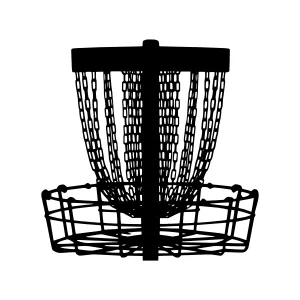 Disc Golf Basket Silhouette