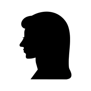Silhouette Head Profile - Minimalist Vector Graphic