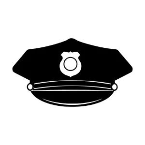 Police Officer Hat Silhouette