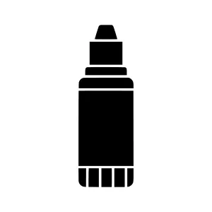 Black Marker Icon - Simple Vector Illustration