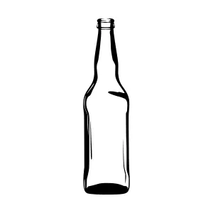Empty Bottle Sketch Illustration