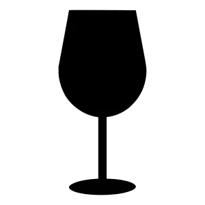 Wine Glass Silhouette Icon