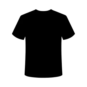 Black T-Shirt Silhouette Vector Icon