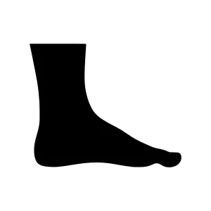 Foot Silhouette Vector Icon
