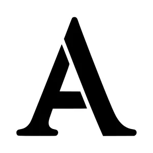 Bold Black Letter A - Monogram Icon