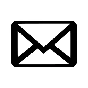 Email Icon - Black Outline