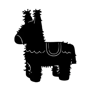 Silhouette Donkey - Minimalist Graphic