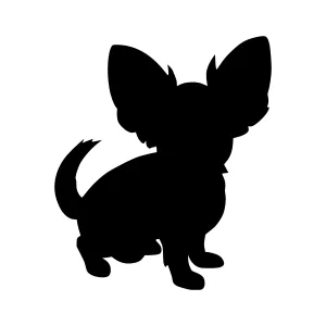 Chihuahua Silhouette - Black Pet Icon