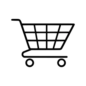 Shopping Cart Icon - Line Art Vector