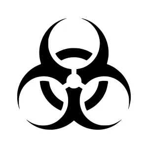 Biohazard Symbol - Vector Graphic
