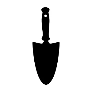 Silhouette Garden Trowel - Simple Gardening Icon