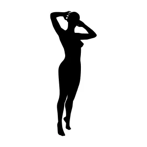 Silhouette Woman Reaching for Sky
