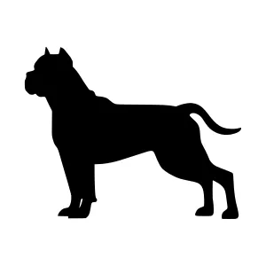 Silhouette Dog - American Pit Bull Terrier