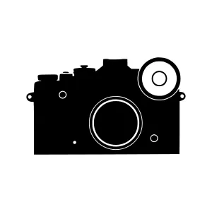 Silhouette Camera Icon - Photography Vector