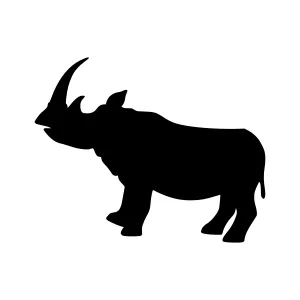 Silhouette Rhino Vector Graphic
