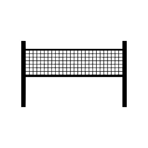 Volleyball Net Icon - Black Outline