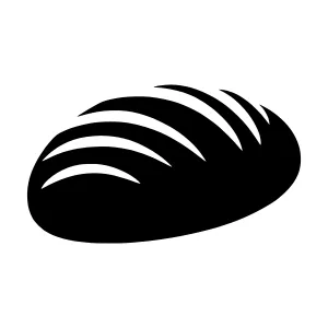 Black Bread Silhouette Icon