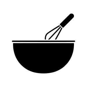 Mixing Bowl Icon - Vector Illustration