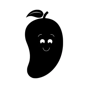 Cute Cartoon Mango Character Illustration