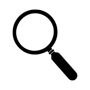Magnifying Glass Icon - Vector Illustration