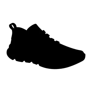 Silhouette Shoe Vector Illustration