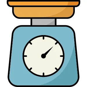 Kitchen Utensil Scale Icon vector Design illustration