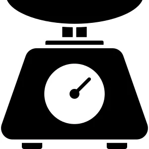 Kitchen Utensil Scale Icon vector Design illustration