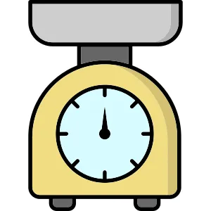 Kitchen Utensil Scale Icon vector Design illustration