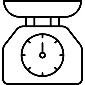 Kitchen Utensil Scale Icon vector Design illustration