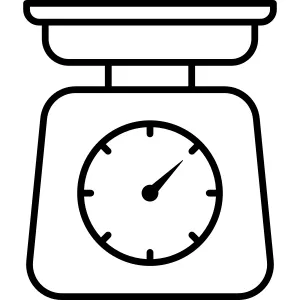 Kitchen Utensil Scale Icon vector Design illustration