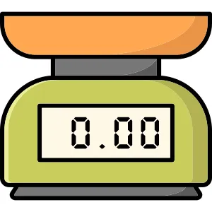 Kitchen Utensil Scale Icon vector Design illustration