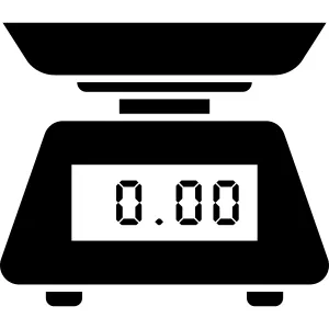 Kitchen Utensil Scale Icon vector Design illustration