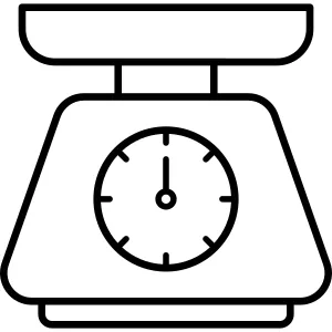 Kitchen Scale Icon vector Design illustration