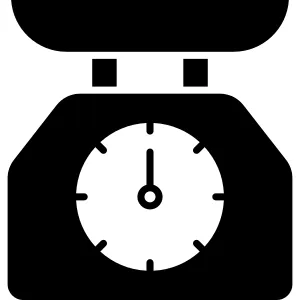Kitchen Utensil Scale Icon vector Design illustration