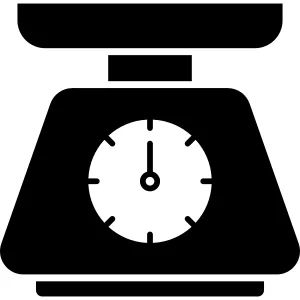 Kitchen Utensil Scale Icon vector Design illustration