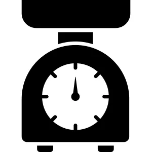 Kitchen Utensil Scale Icon vector Design illustration