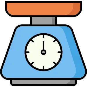 Kitchen Utensil Scale Icon vector Design illustration