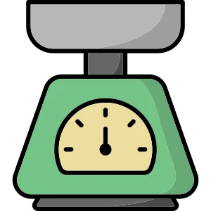 Kitchen Utensil Scale Icon vector Design illustration