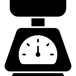 Kitchen Utensil Scale Icon vector Design illustration