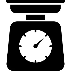Kitchen Utensil Scale Icon vector Design illustration