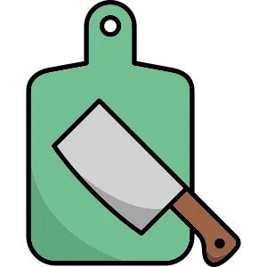 Cutting Board Icon Vector Design