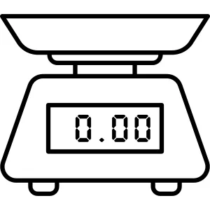 Kitchen Utensil Scale Icon vector Design illustration