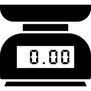 Kitchen Utensil Scale Icon vector Design illustration
